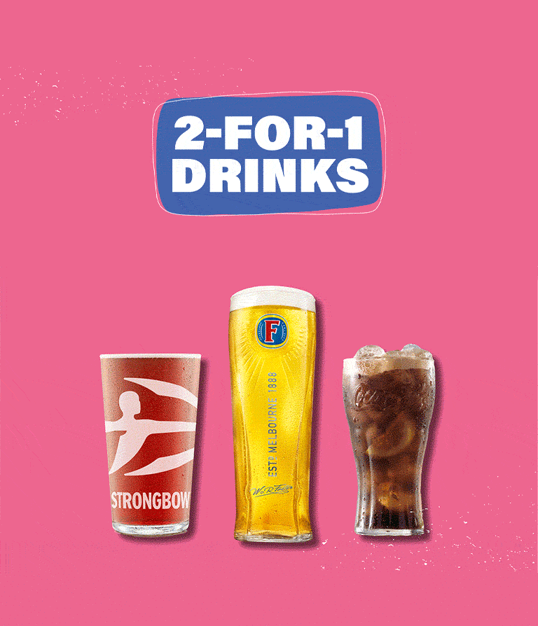 2 For 1 Drinks Are Back!