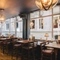 A more modern restaurant area of the Sherlock Holmes venue. 