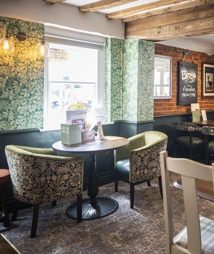 Interior seating area