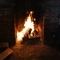 a close-up of a fireplace in a pub