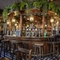 interior bar with bar stools