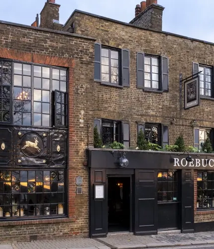 The exterior of The Roebuck