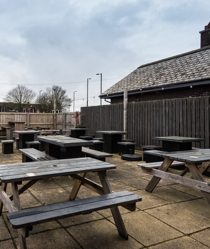 exterior beer garden