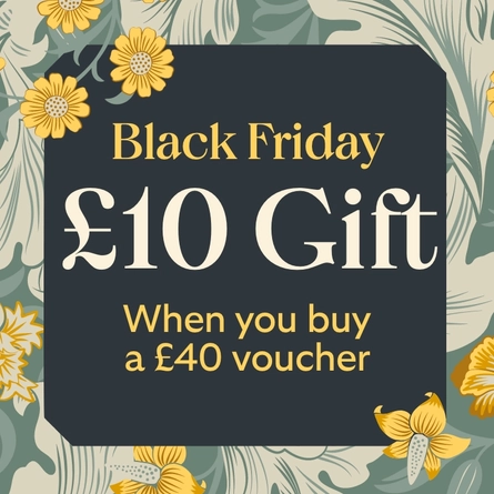 A banner promoting a Black Friday offer of a £10 gift when you buy a £40 voucher, at Chef & Brewer.