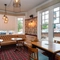 Interior dining area of a pub.