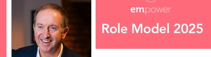 A Role Model 2025 banner featuring Nick Mackenzie as an Empower Advocate Role Model.