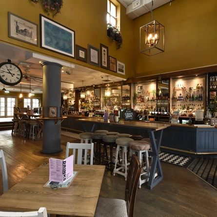 interior restaurant and seating area
