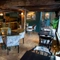 The interior restaurant and seating area with bar at the Vauxhall Inn.