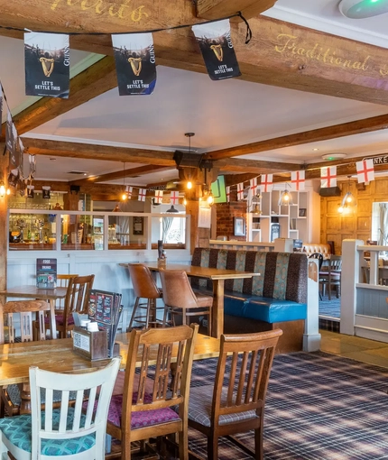 interior restaurant and seating area