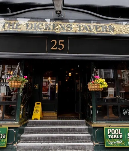 The exterior of The Dickens Tavern