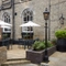 The beer garden of The White Hart.