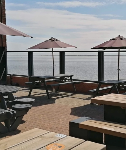 The beer garden of The Sail Makers.