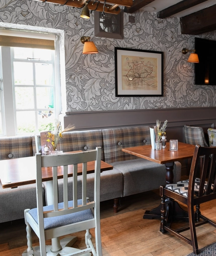 The restaurant area of The Fox & Hounds.