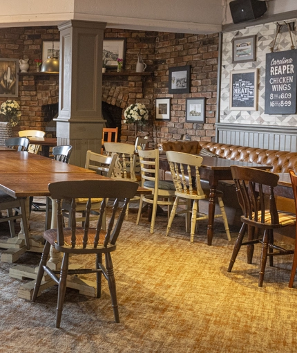 Restaurant area in a pub