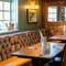 Internal seating area in a pub restaurant