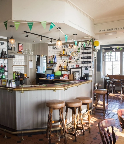 interior seating area of the pub