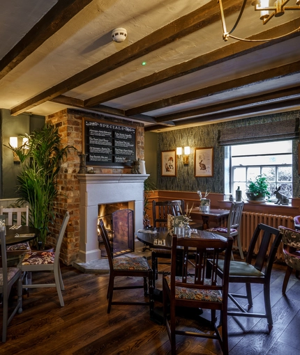 The restaurant area of The Shire Horse.