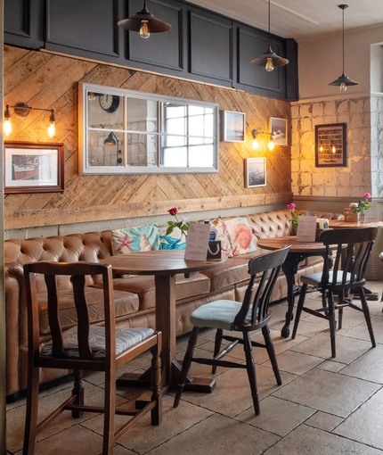 interior restaurant and seating area