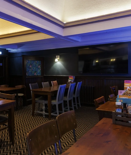 interior restaurant and seating area