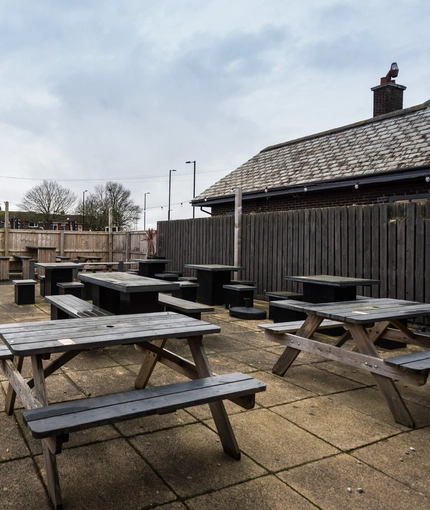 exterior beer garden