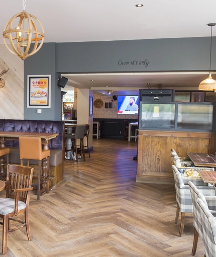 interior restaurant and seating area