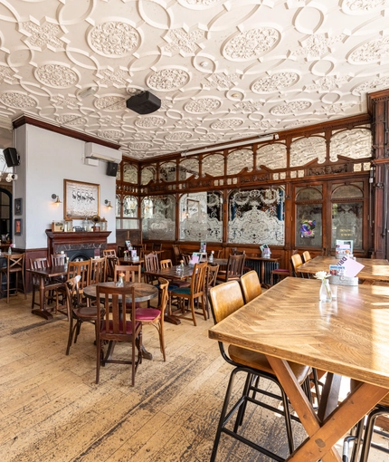 interior restaurant and seating area