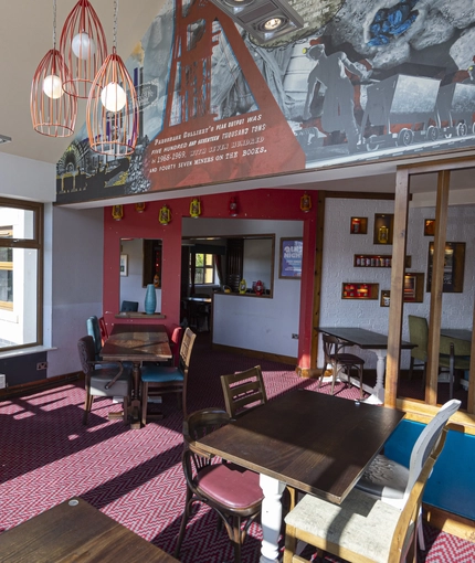 interior restaurant and seating area