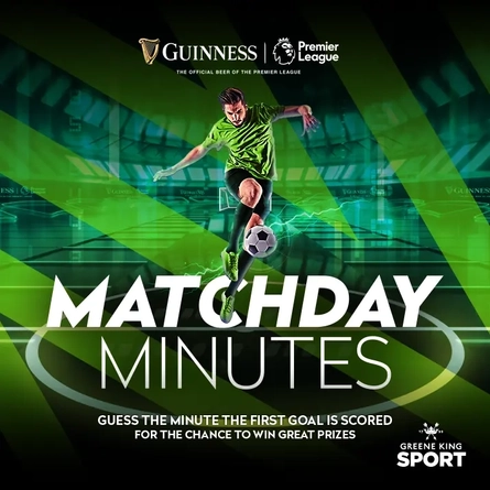 A banner promoting Matchday Minutes