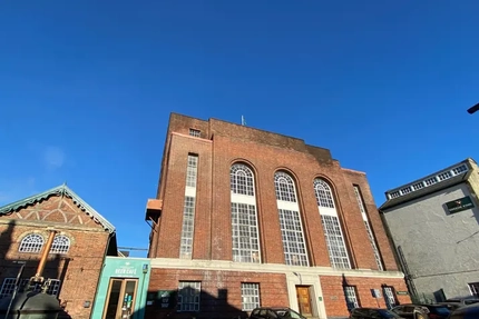 The exterior of the Greene King Westgate Brewery