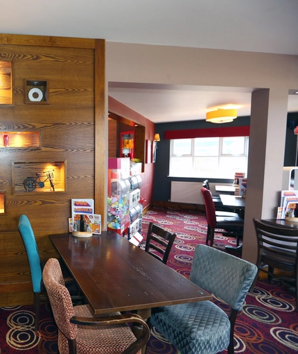 Restaurant area in a pub