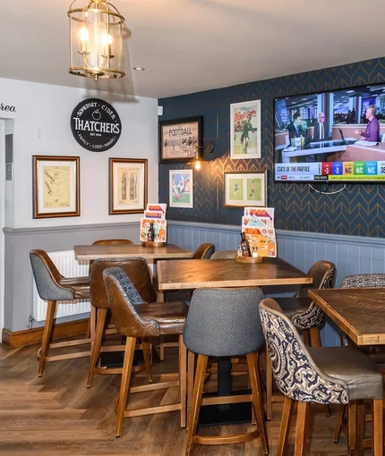 interior seating area of the pub