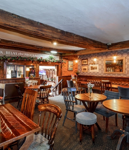 Restaurant area in a pub