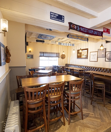 interior restaurant and seating area