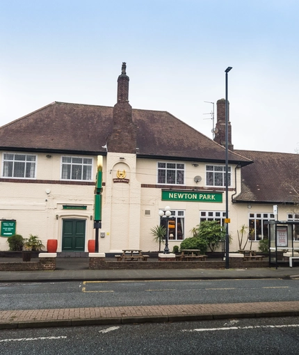 Exterior facade of a pub.