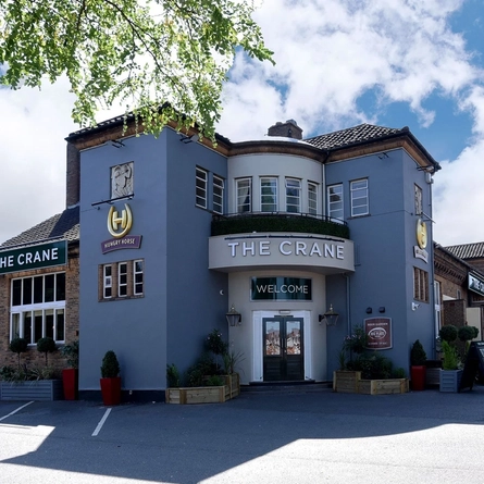 The exterior facade of The Crane.