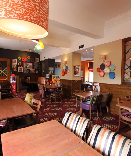 Restaurant area in a pub