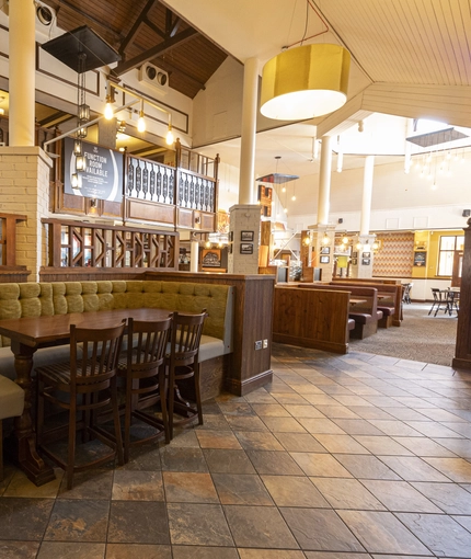 interior restaurant and seating area