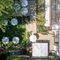 An aerial shot of the beer garden at the Wateringbury.