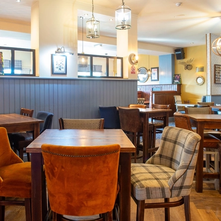 interior restaurant with a seating area