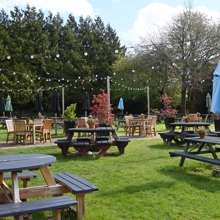 Exterior beer garden