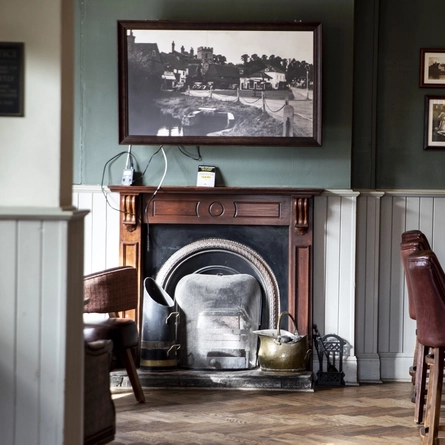 Interior fireplace