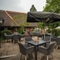 Beer garden outside of a pub