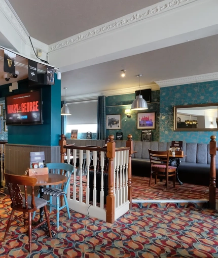 interior restaurant and seating area