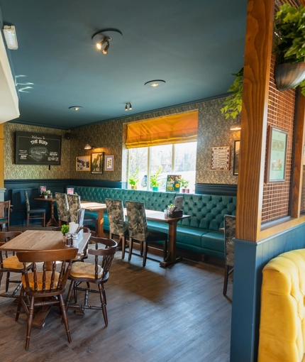 Interior bar and restaurant of the Buff