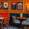 The interior restaurant seating area at The Sussex Arms.