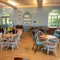 The interior children's seating area at the Wacky Warehouse at The Stanley Ferry.