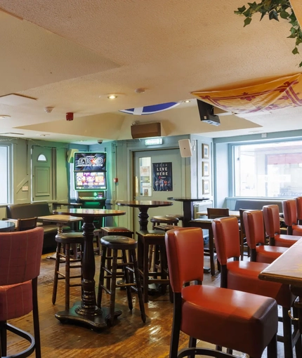 interior restaurant and seating area