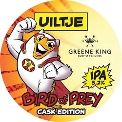 A pump clip for Bird Of Prey.