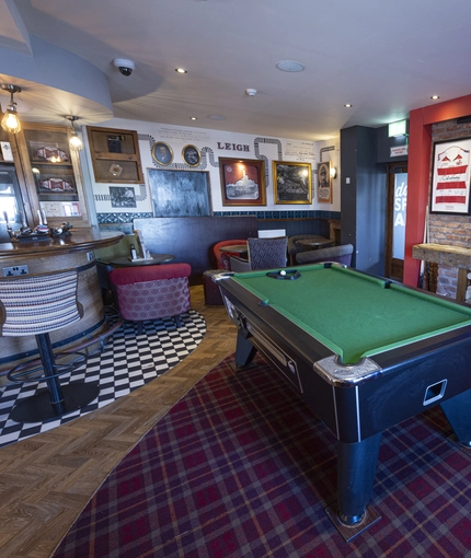 interior restaurant and seating area