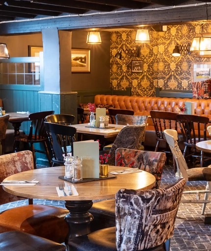 interior restaurant and seating area